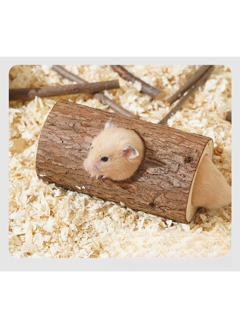 أولدجان سجل شجرة حفرة الهامستر الهروب من البيت لعبة ثقب لوازم الحيوانات الأليفة الهامستر تسلق نفق المناظر الطبيعية الحيوانات الأليفة الضروريات اليومية - Image 3